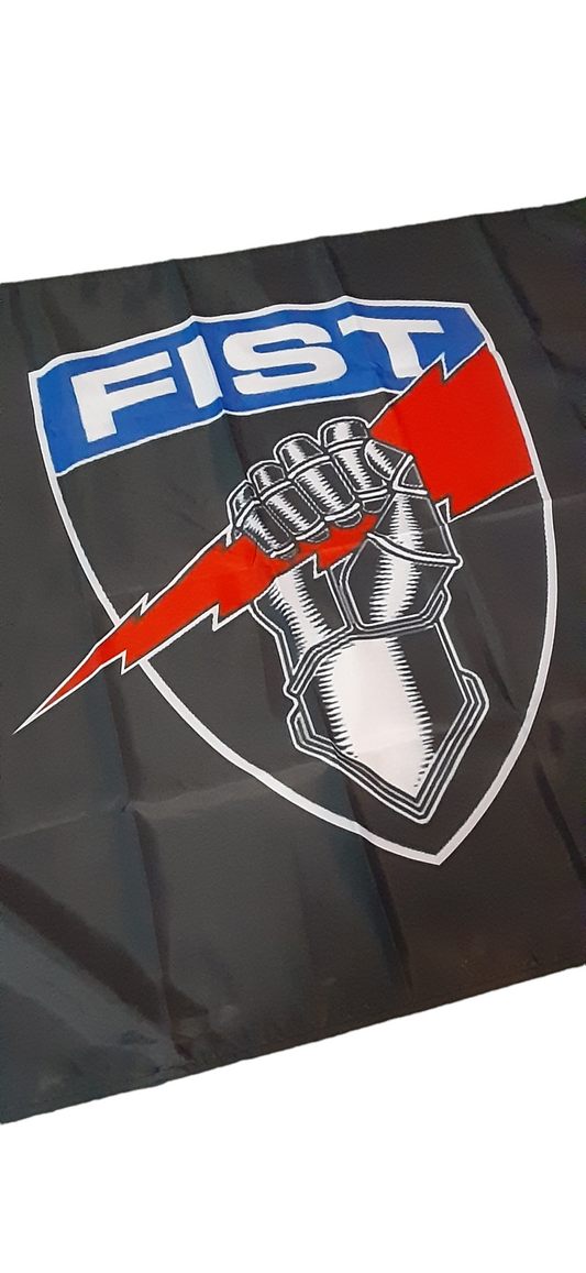 Black fist flags 3'x5'