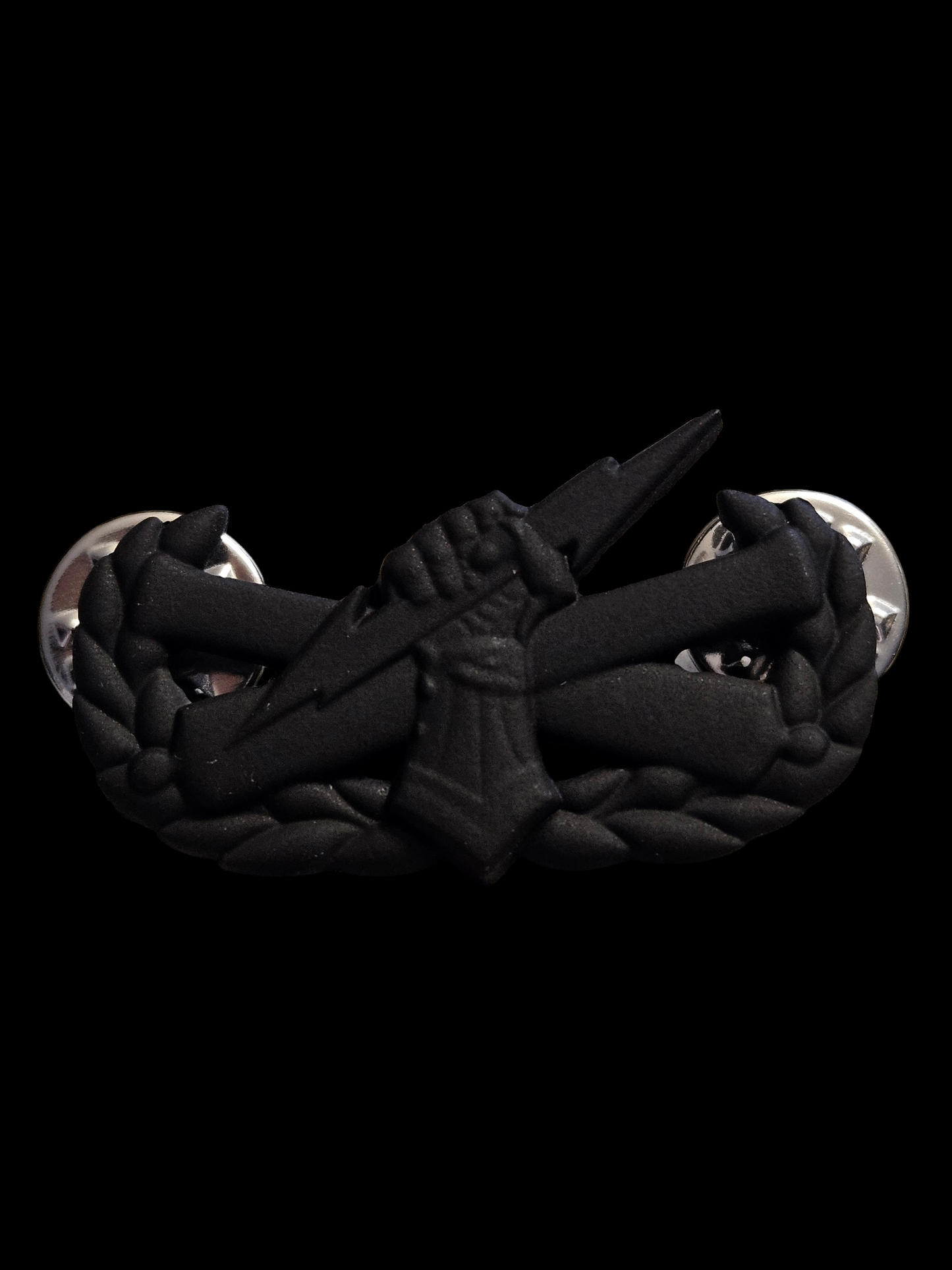 Black "pin on" fist badge