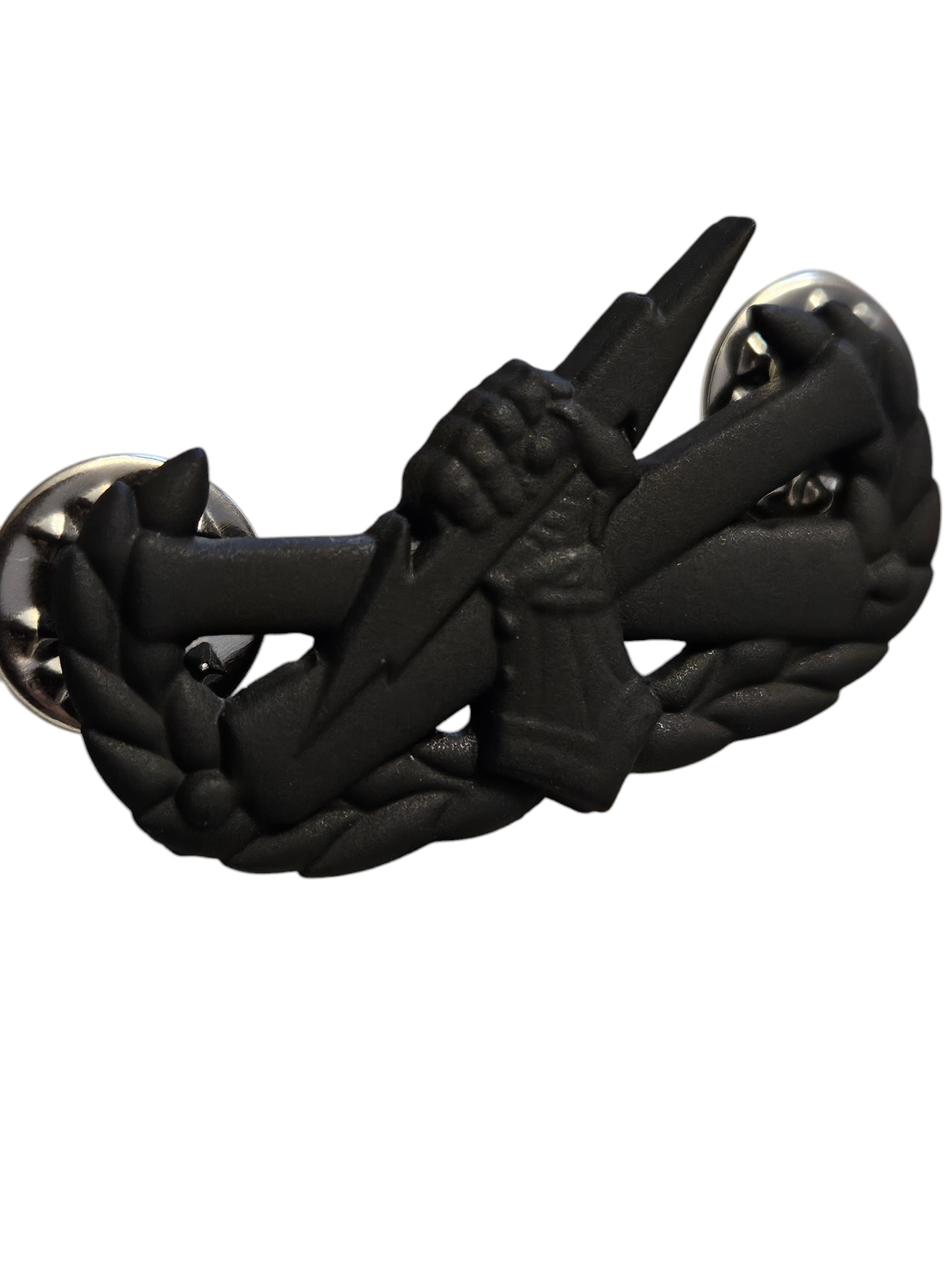 Black "pin on" fist badge