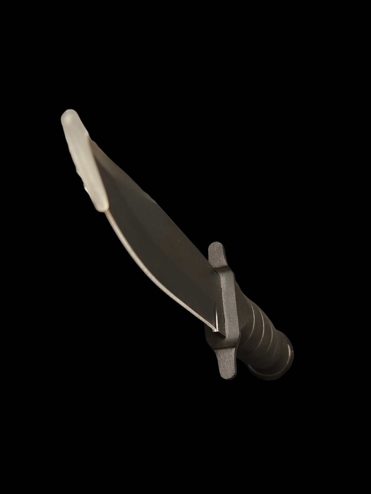 Custom laser engraved knife black