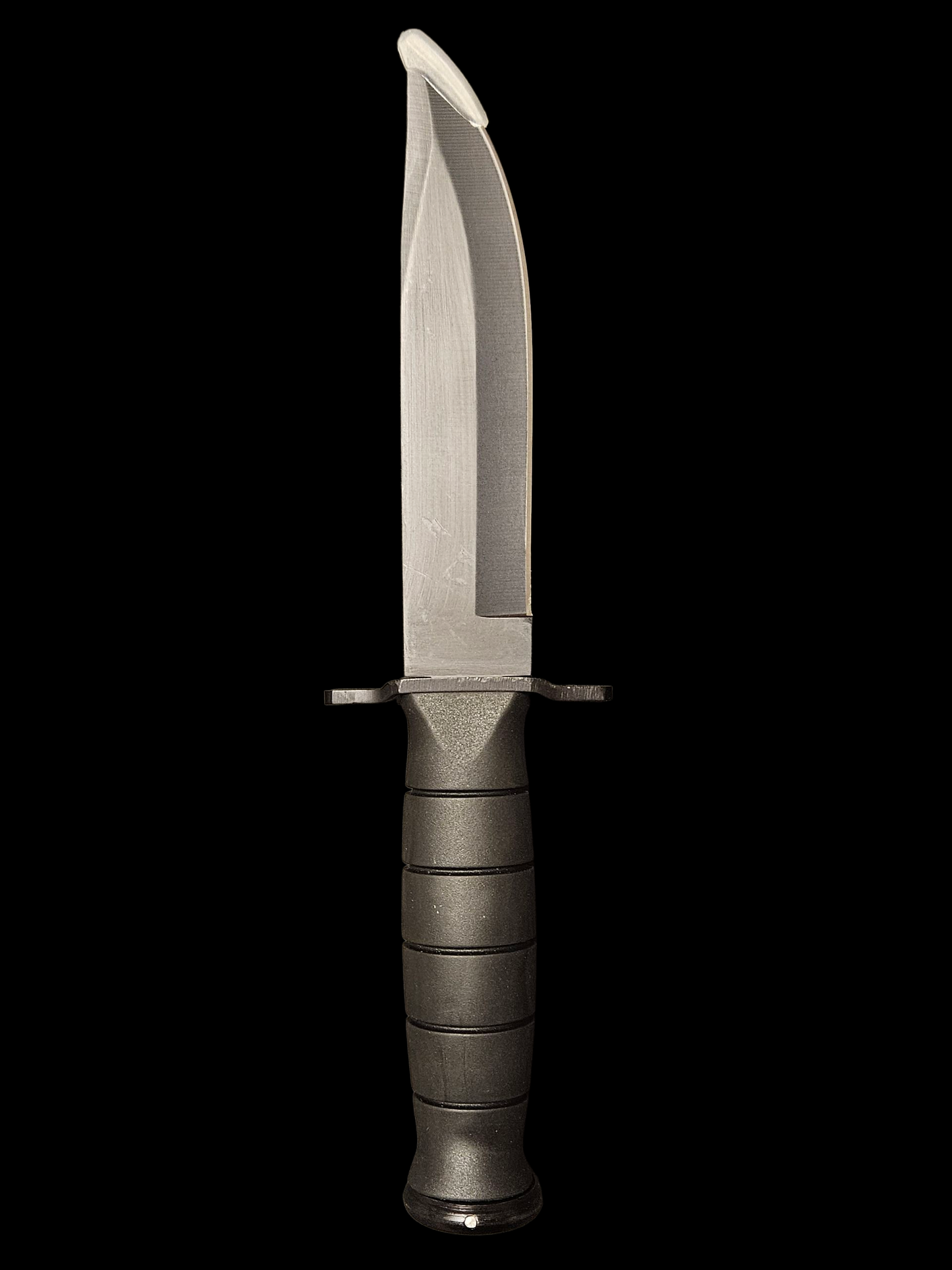 Custom laser engraved knife black