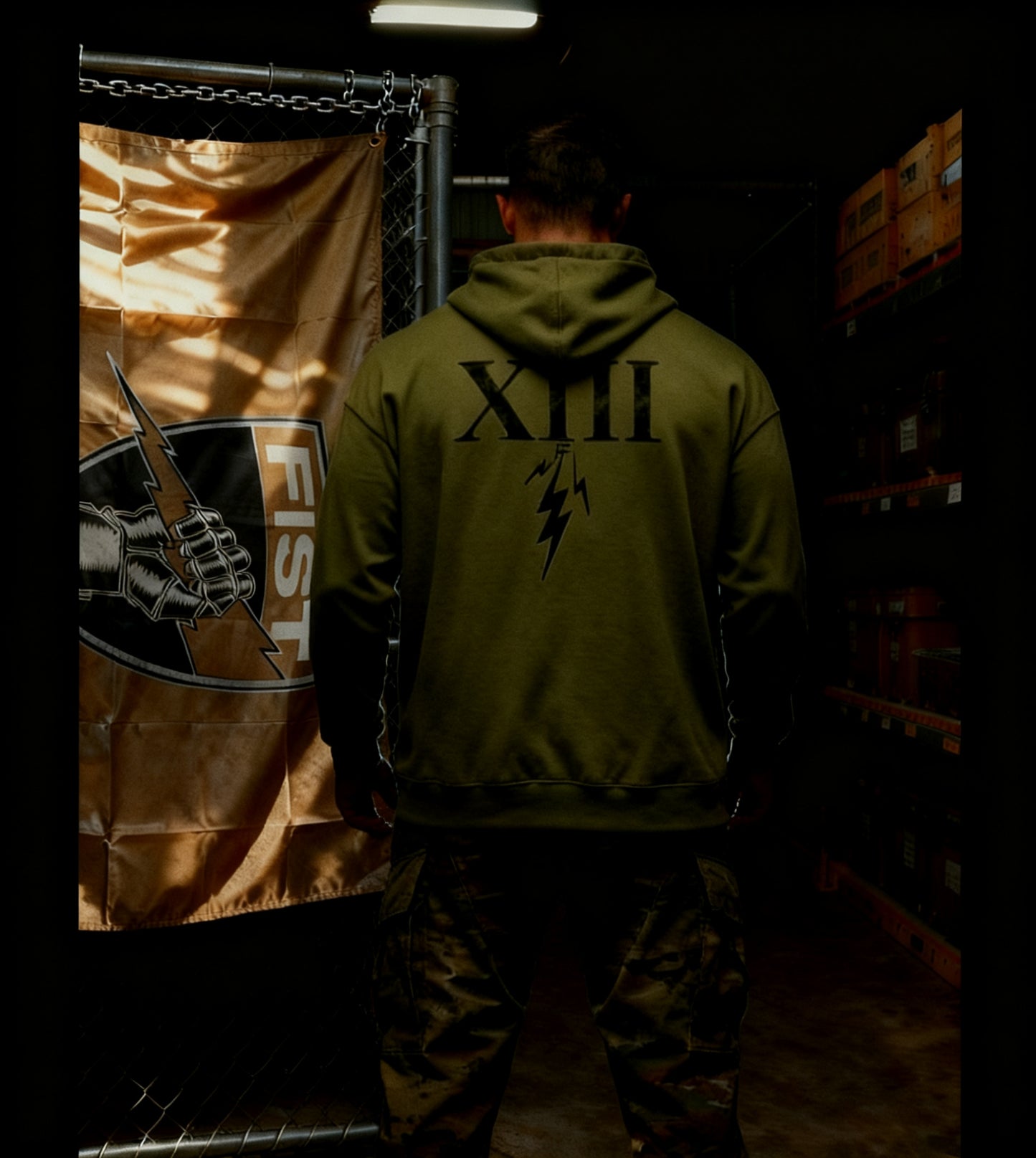 13 F od green hoodie