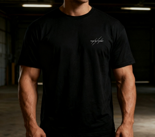 13 foxtrot short sleeve black tee