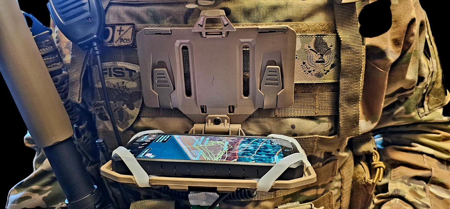 Hands free land nav chest rig