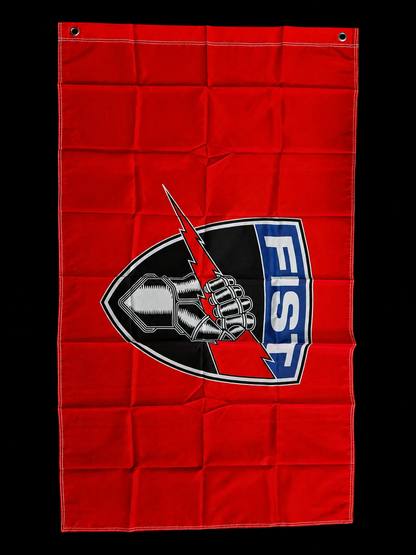 Red fist flags 3'x5'