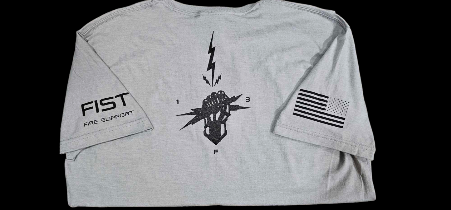 GRAY FIST LIGHTENING T-SHIRT