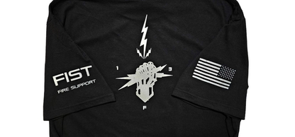 BLACK FIST LIGHTENING T-SHIRT