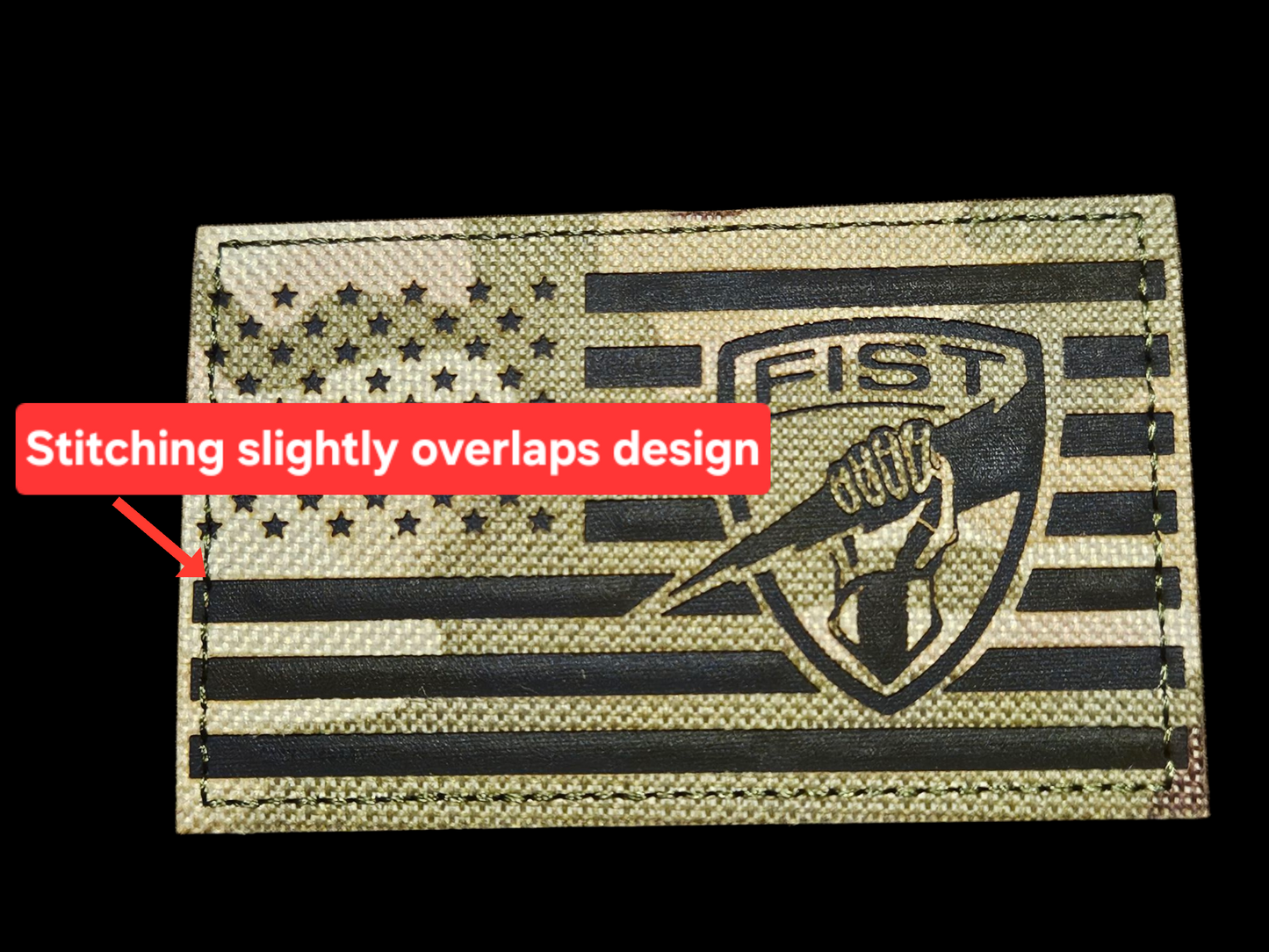 Defective Shield flag patch