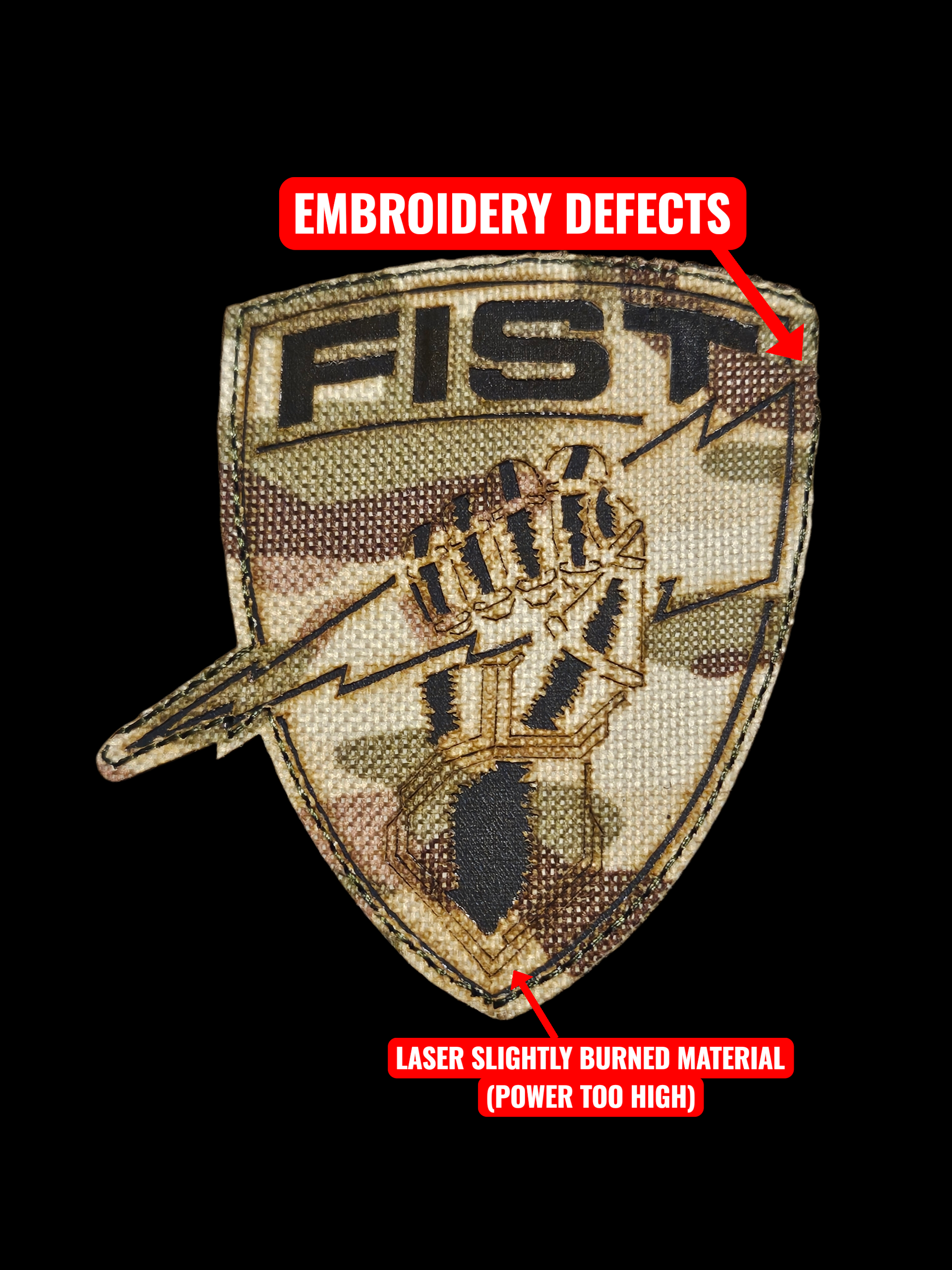 Defective fist shield patch batch#2 – TIME ON TARGET
