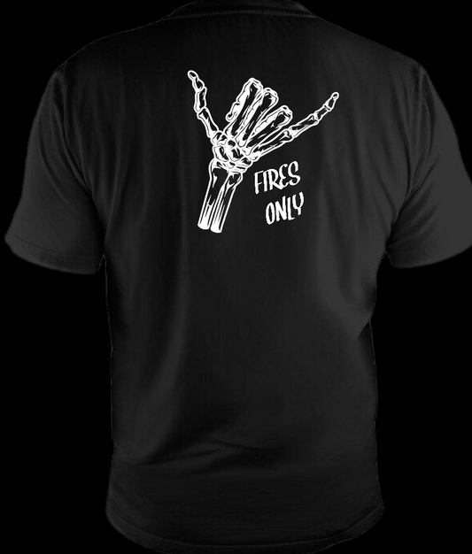 Fires only bones tee