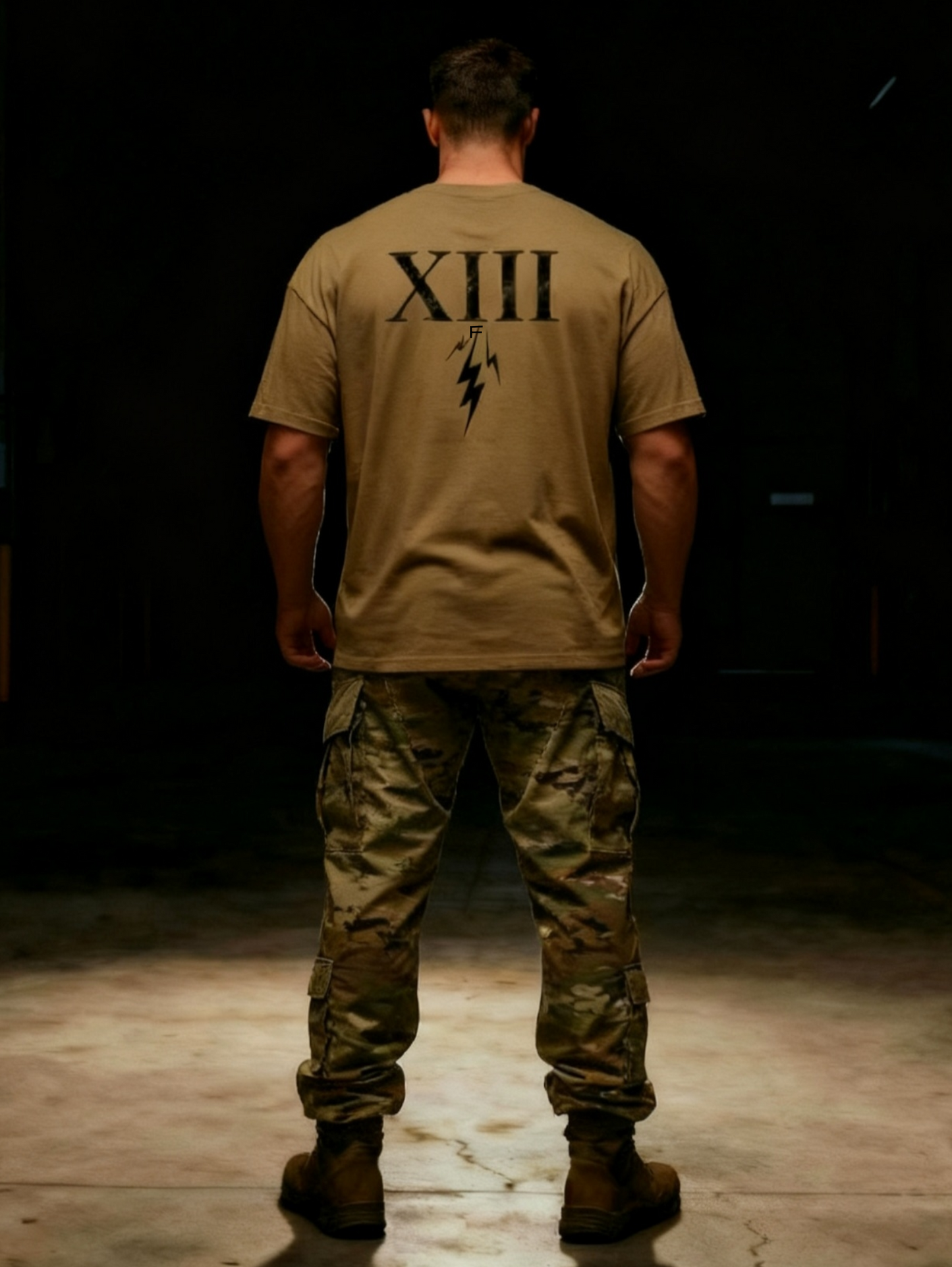 13 F short sleeve brown coyote tee