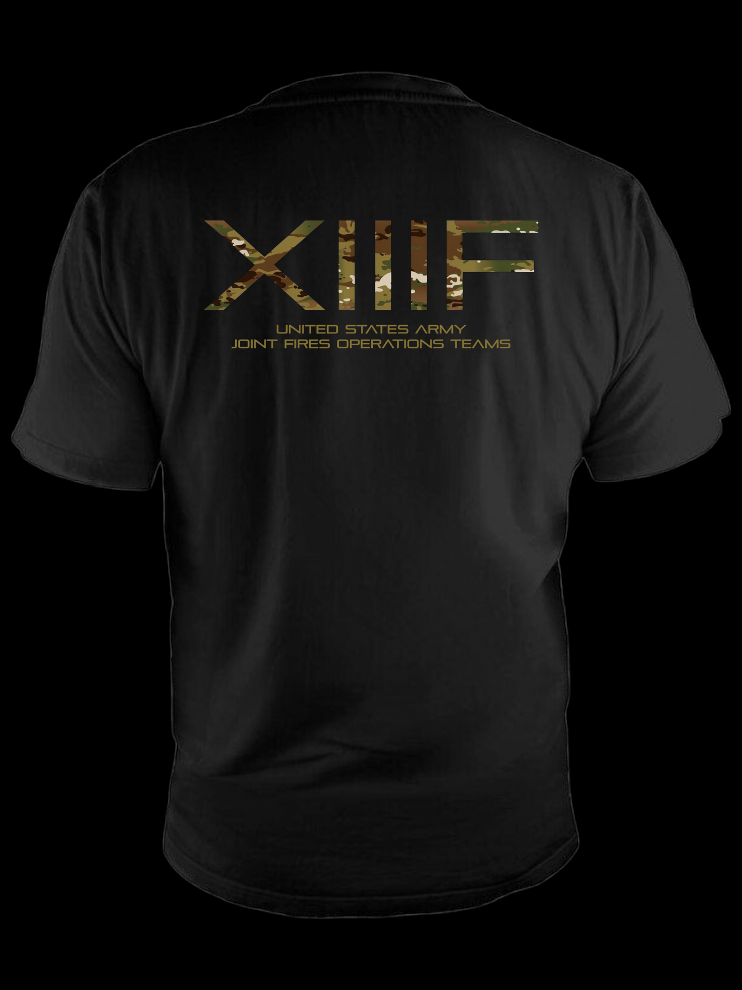 Black XIIIF tee (multicam des2)