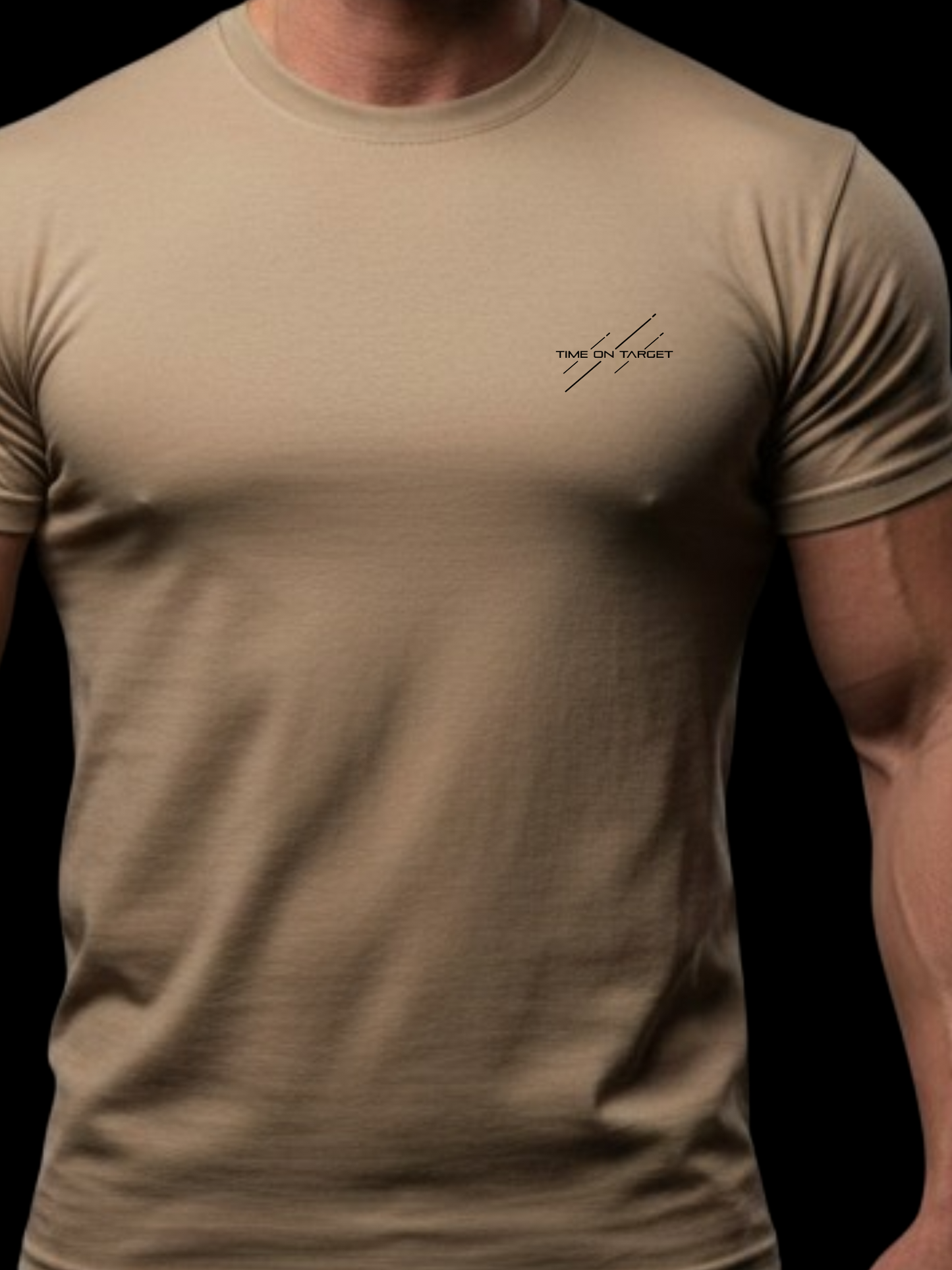 Slate tan XIIIF tee des1