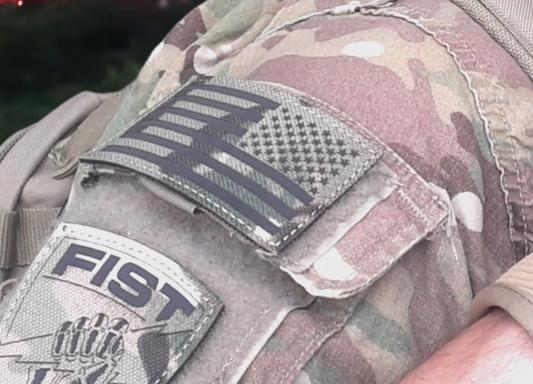 Infrared Reverse US Flag Uniform Patch IR