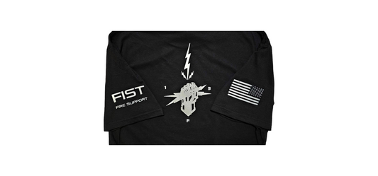 BLACK FIST LIGHTENING T-SHIRT