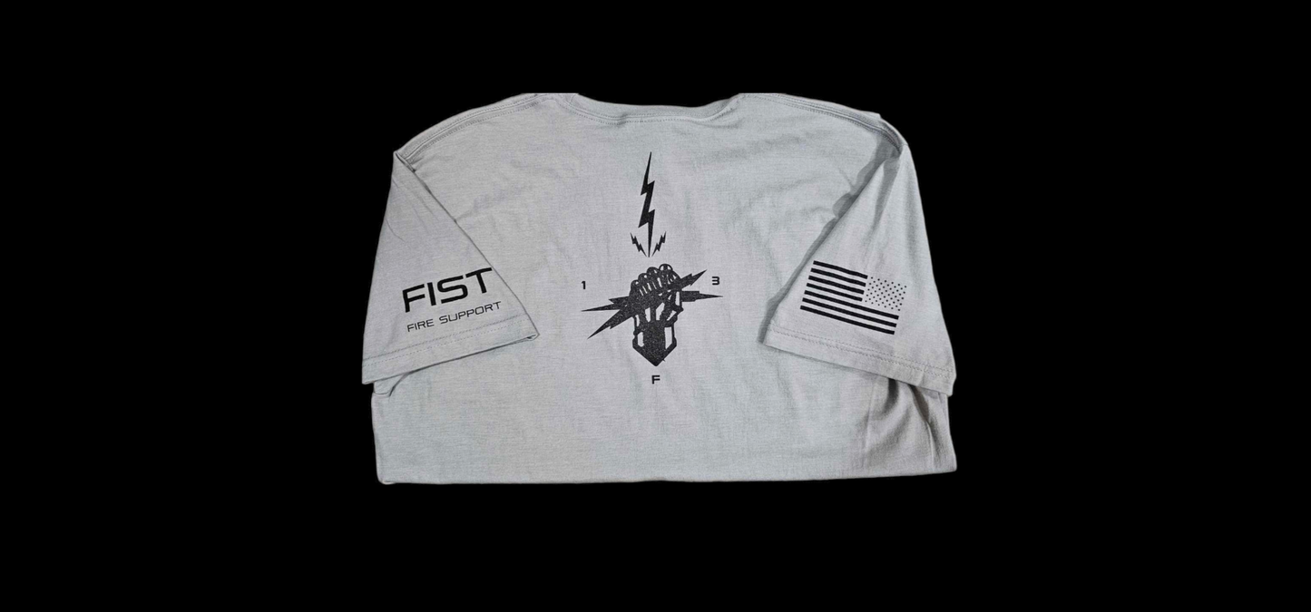 GRAY FIST LIGHTENING T-SHIRT