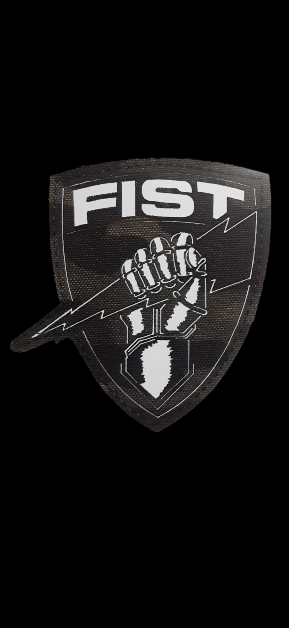 FIST SHIELD GREEN LUMINESCENT PATCH