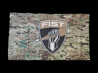 FIST SHIELD MULTICAM FLAG