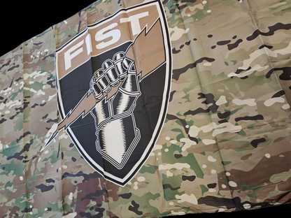 FIST SHIELD MULTICAM FLAG