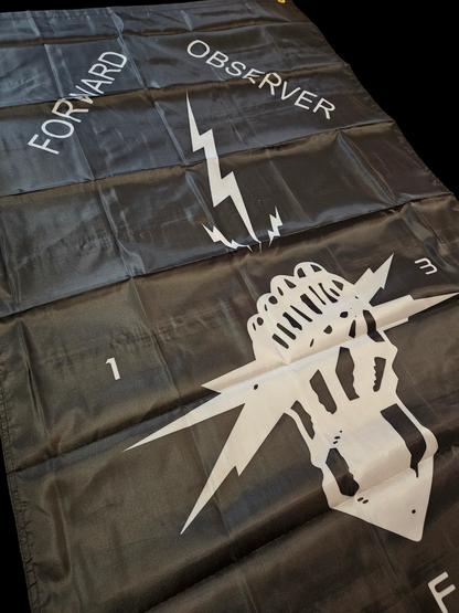 FIST LIGHTENING FLAG 3'x5' black