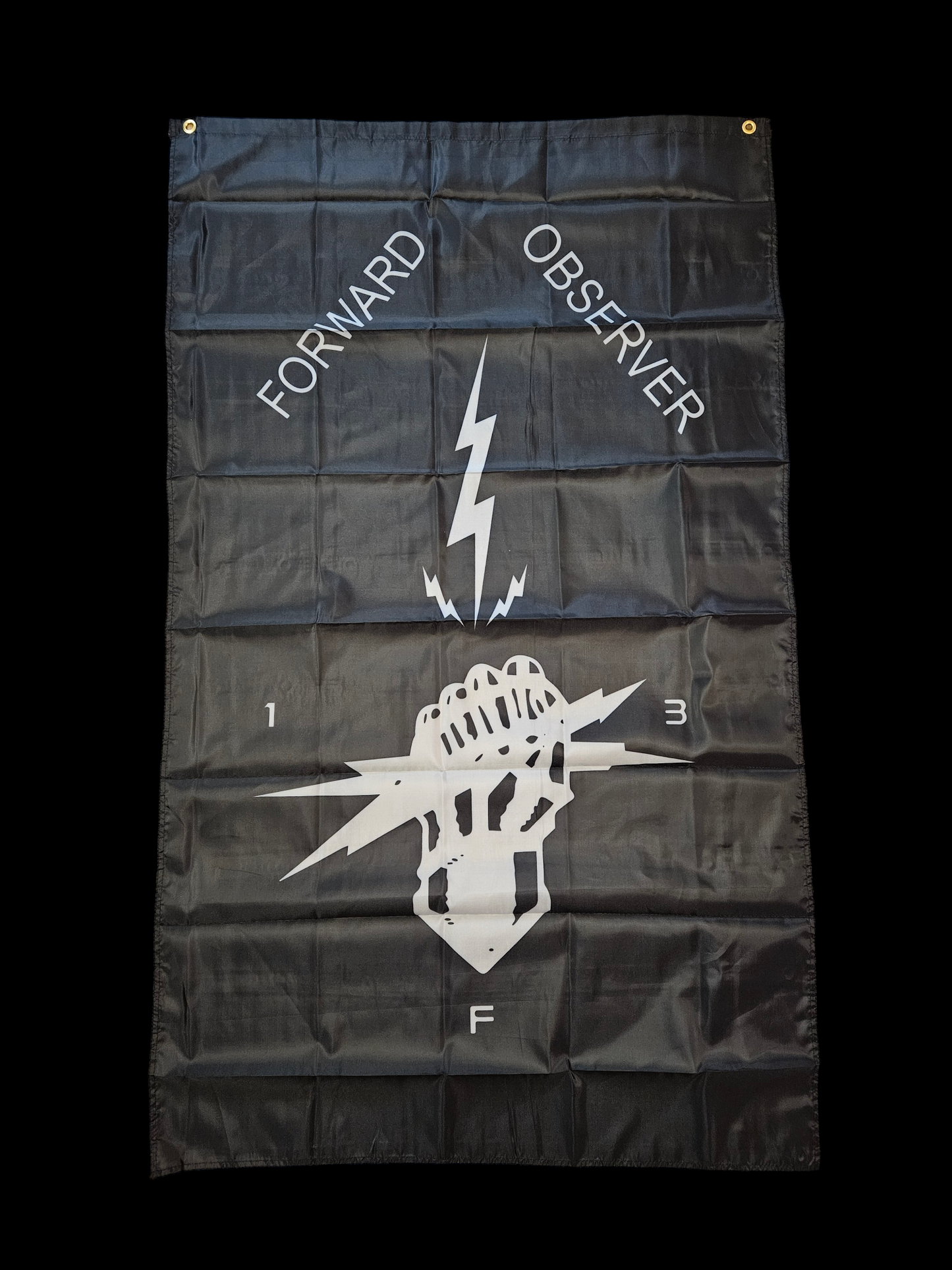 FIST LIGHTENING FLAG 3'x5' black