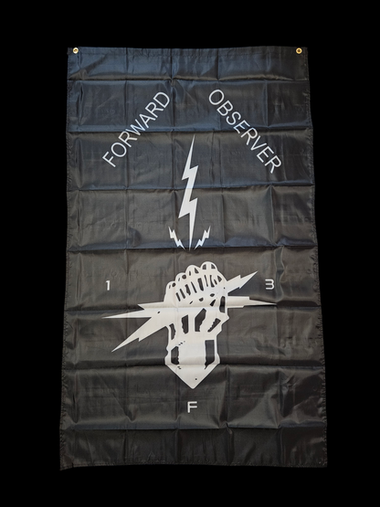 FIST LIGHTENING FLAG 3'x5' black