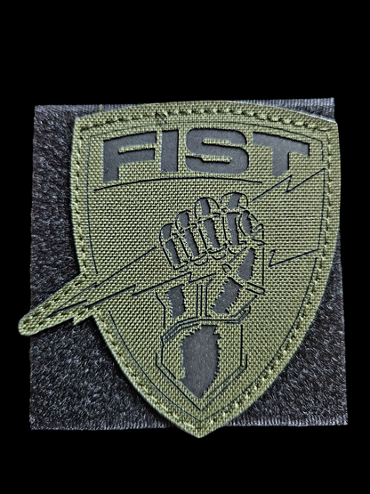 OD green fist shield ir patch