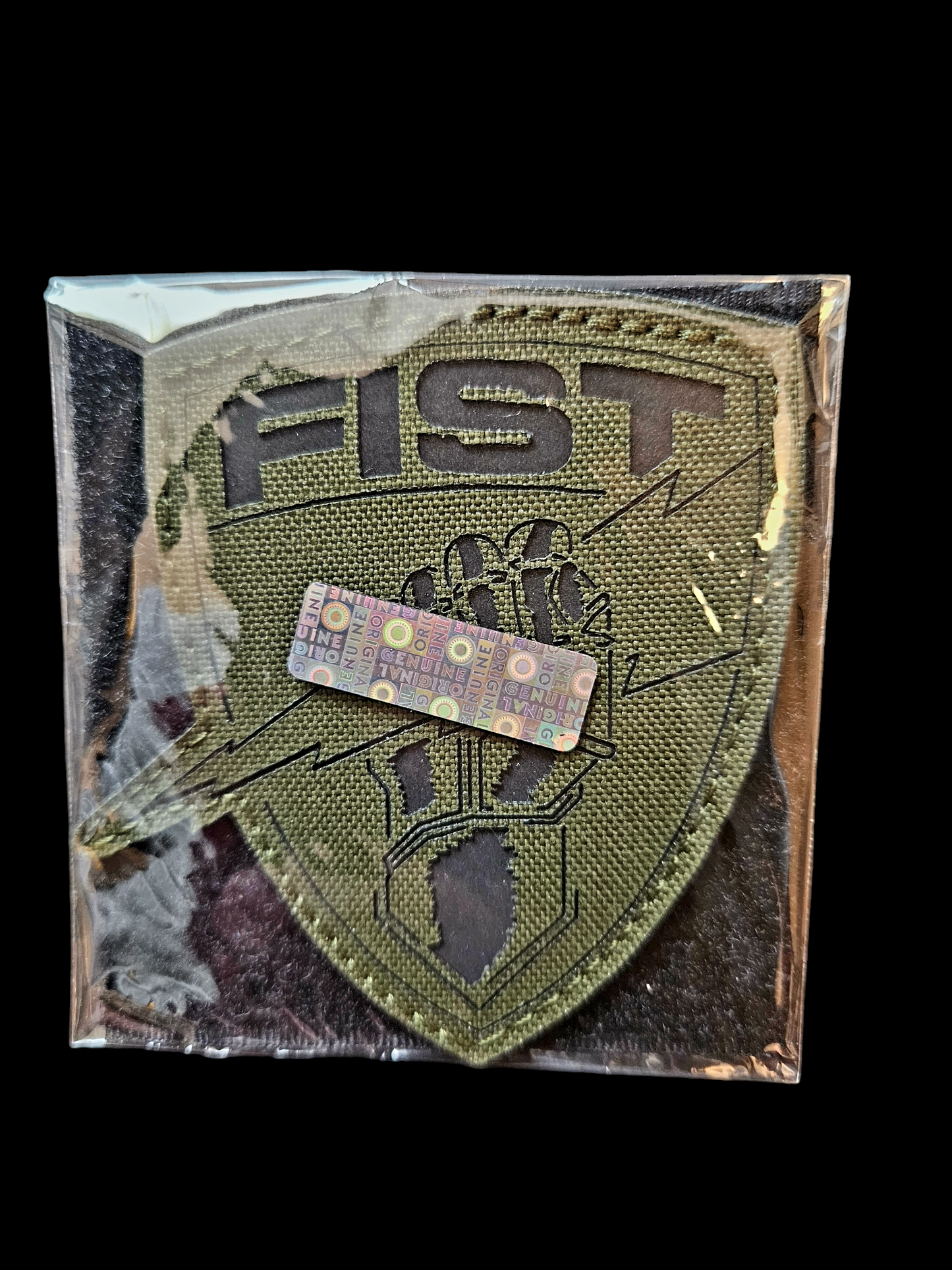 OD green fist shield ir patch