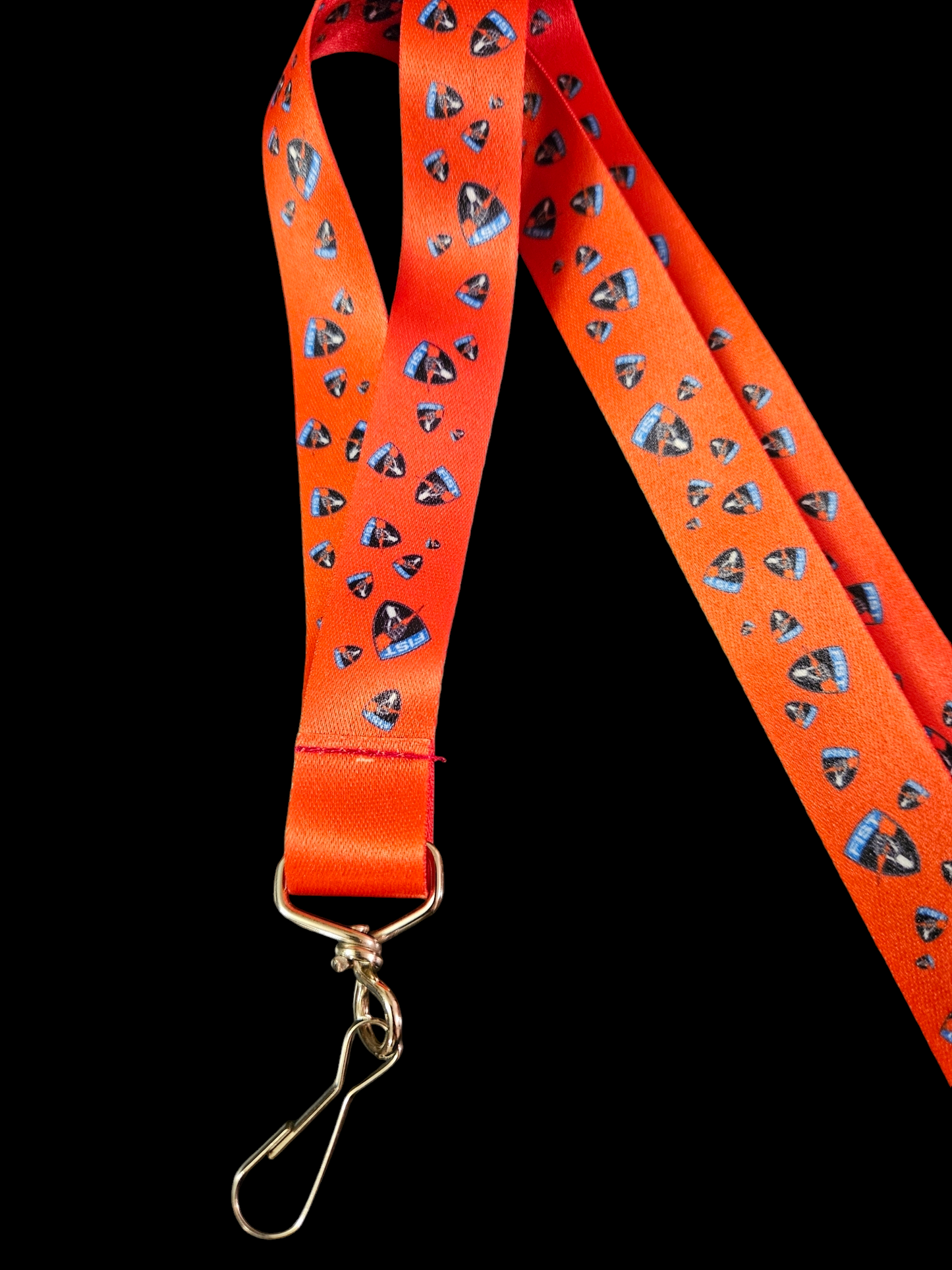 Red fist shield lanyard