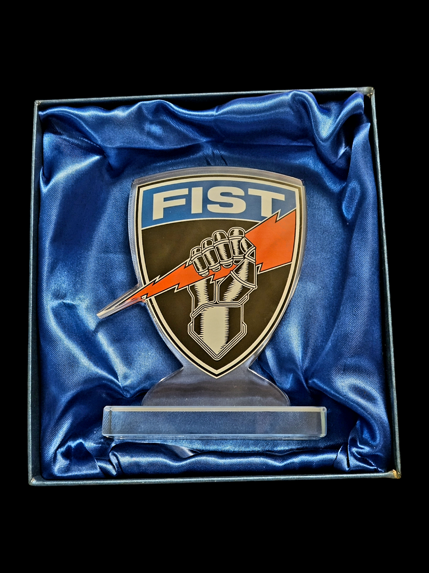 Fist award trophy