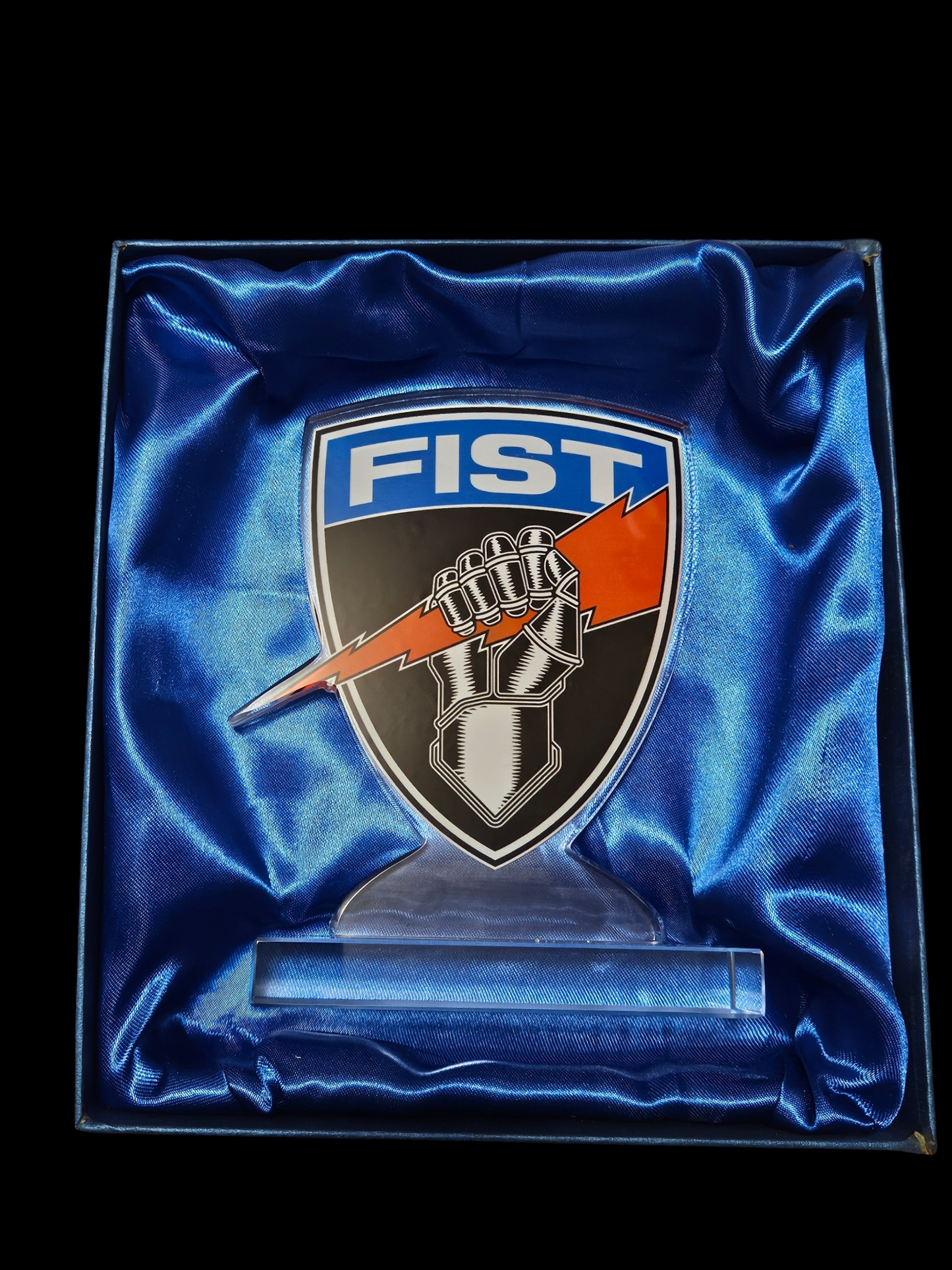 Fist award trophy