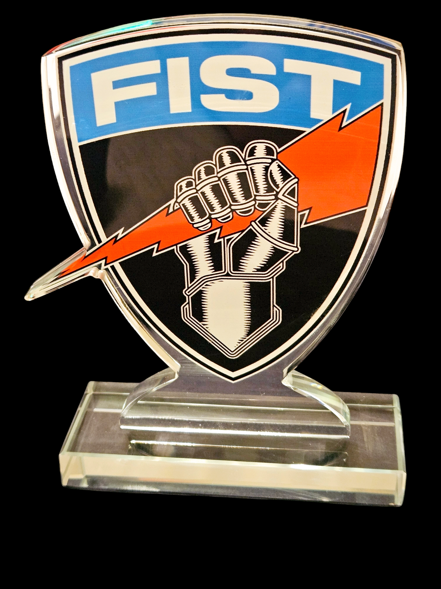 Fist award trophy