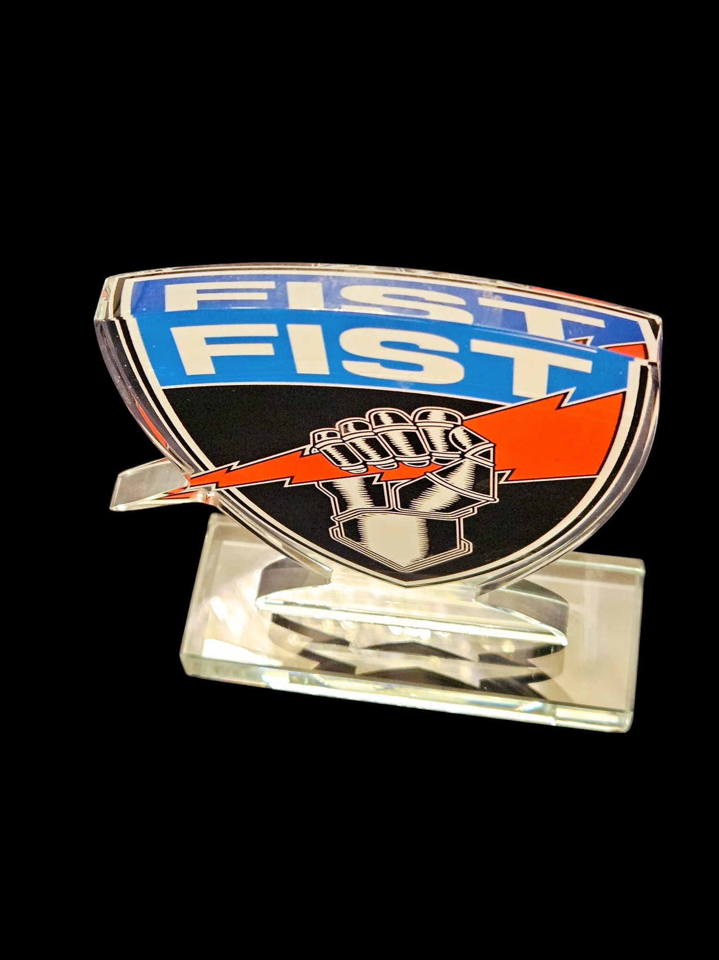 Fist award trophy