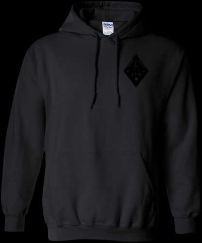 Black Hoodie fist diamond design front