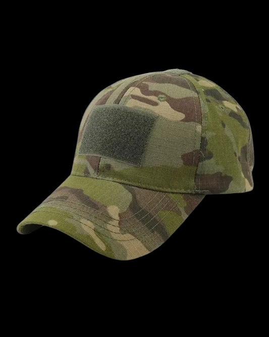 Green multicam cap