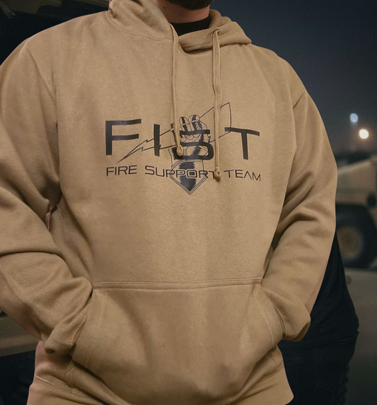 Brown Coyote Fist Teams Hoodie