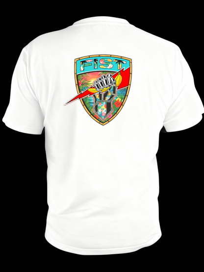 Tropical vibes banana man tee white