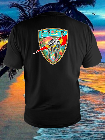 Tropical vibes banana man tee black