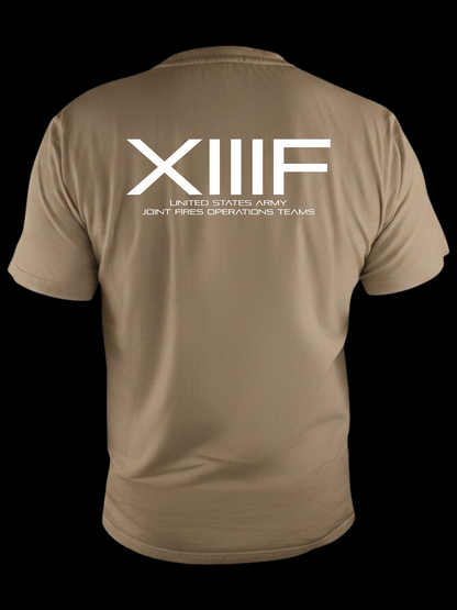 Slate tan XIIIF tee des2