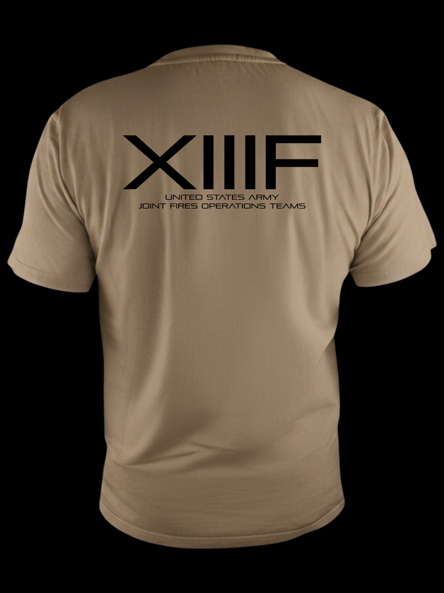 Slate tan XIIIF tee des1