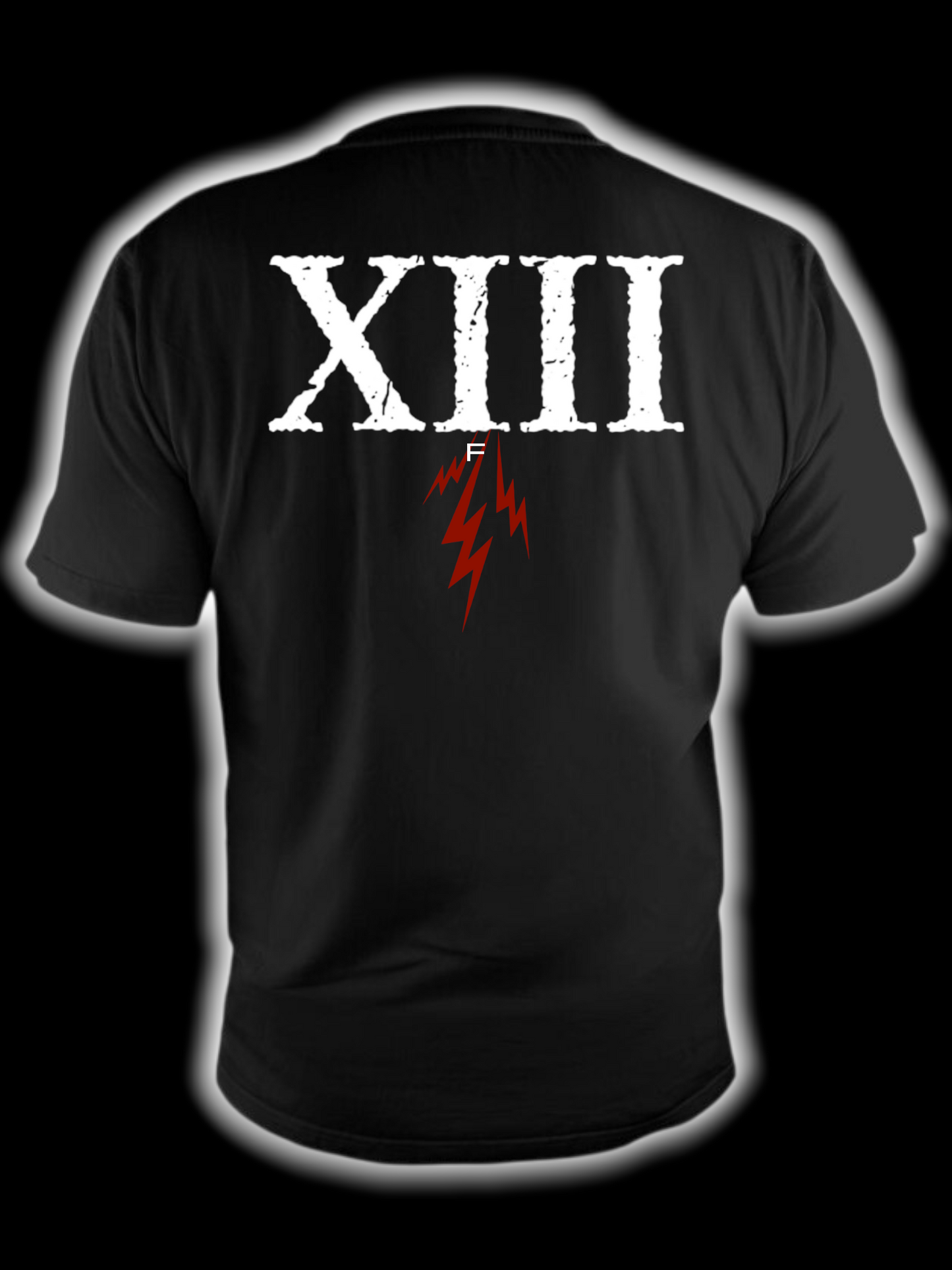 13 F short sleeve black tee
