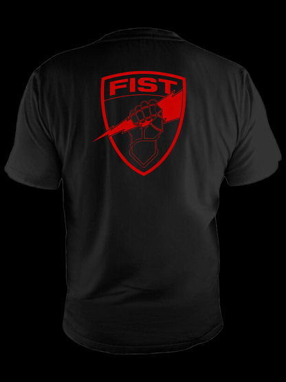 Red blackout tee