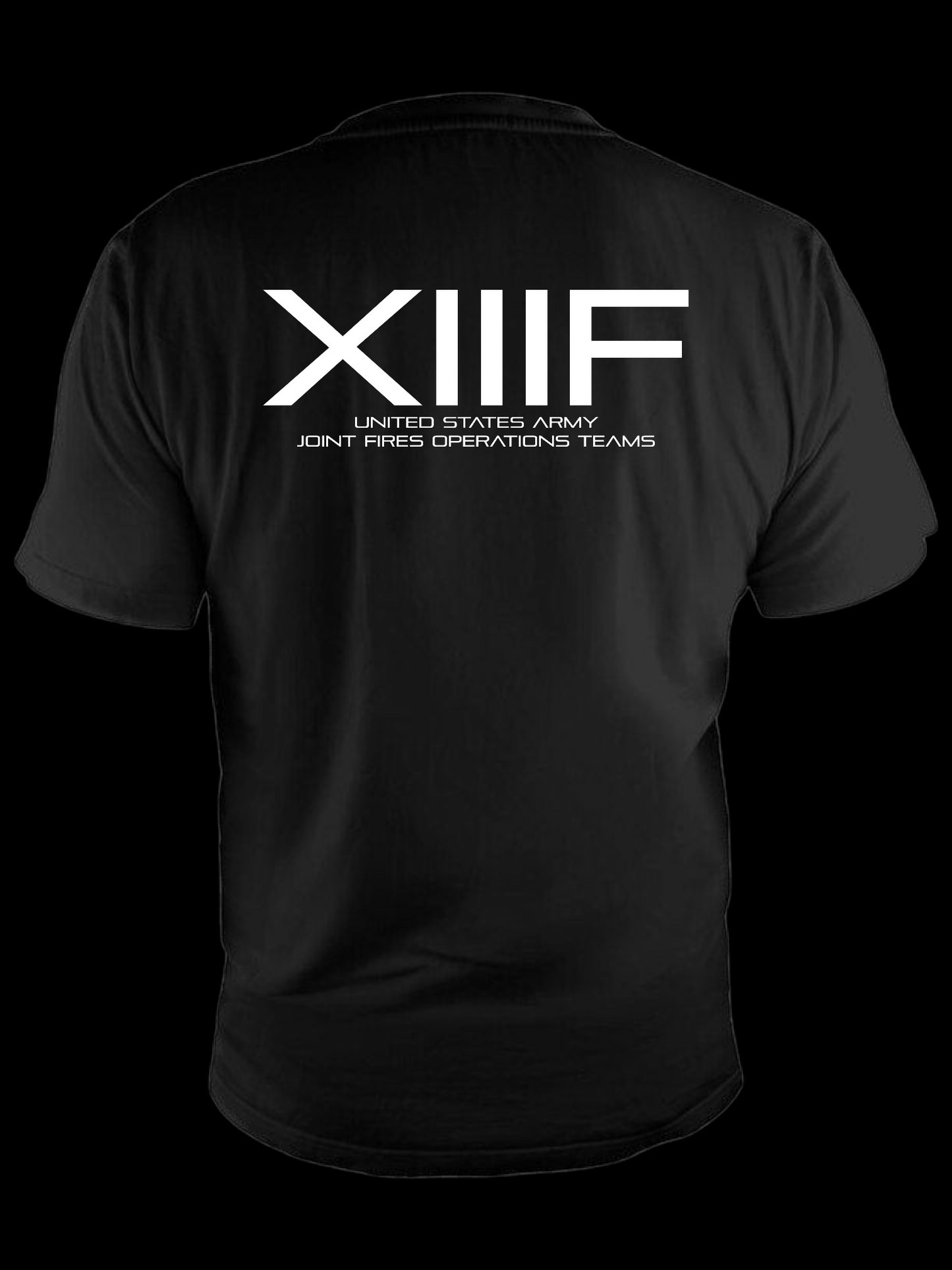 Black XIIIF tee (white des)