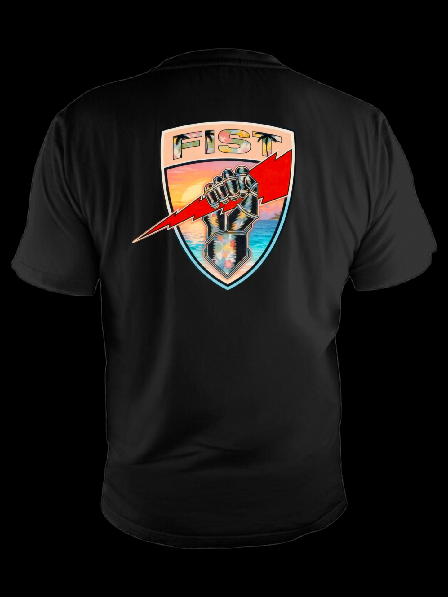 Tropical vibes tee des2 black