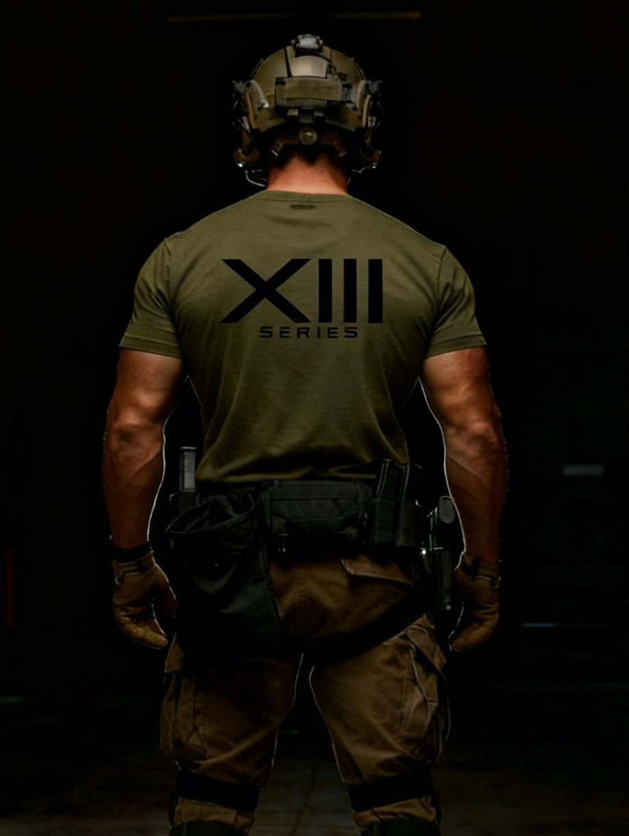 13 series short sleeve OD GREEN tee