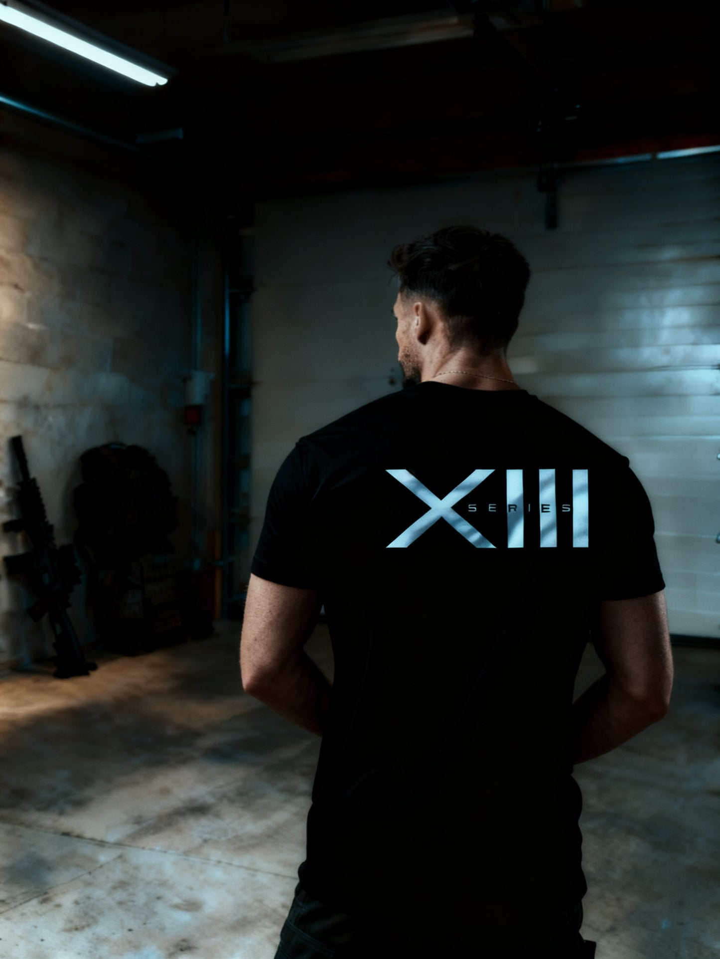 13 SERIES short sleeve black tee