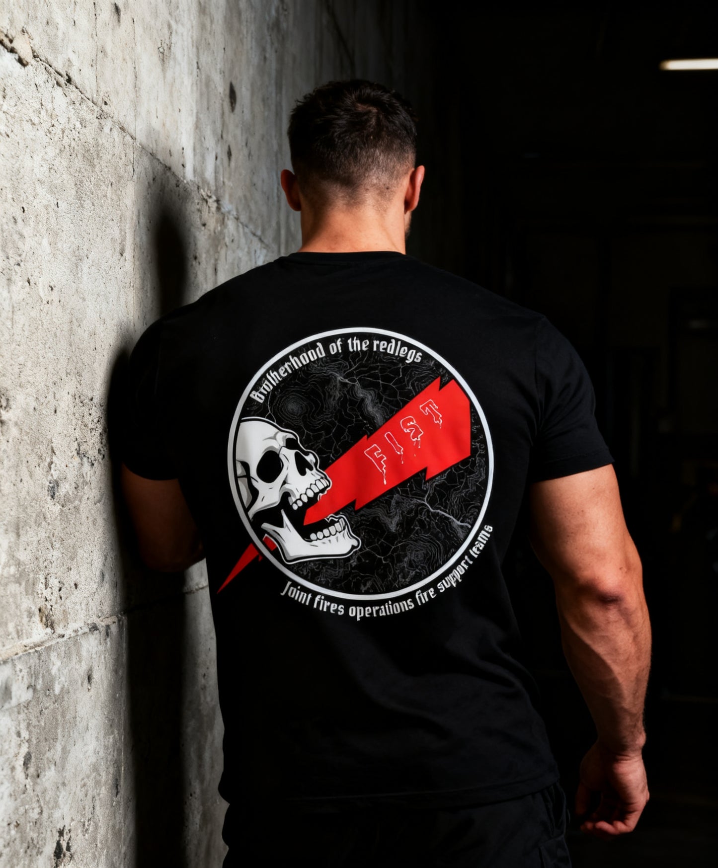 Redlegs skull tee des 1