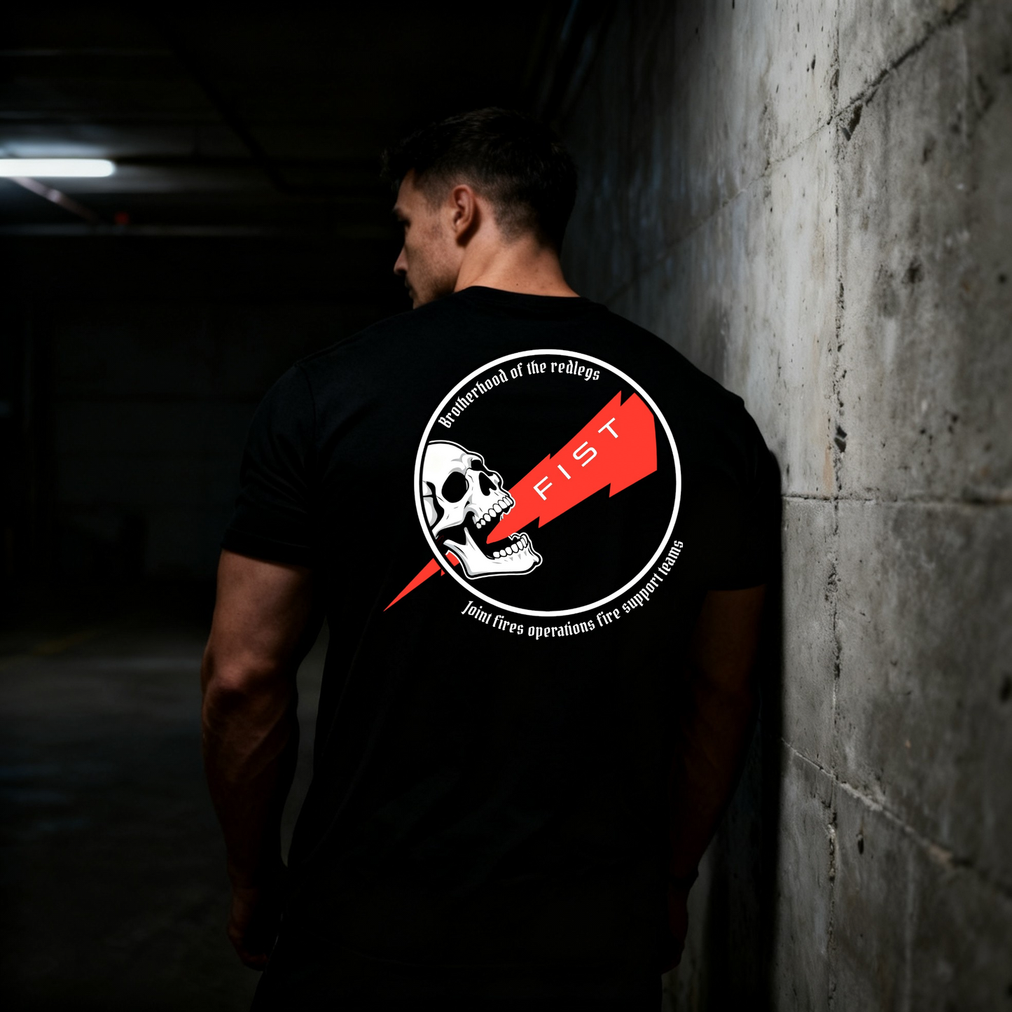 Redlegs skull tee des 2