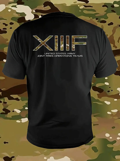 Black XIIIF tee (multicam des)