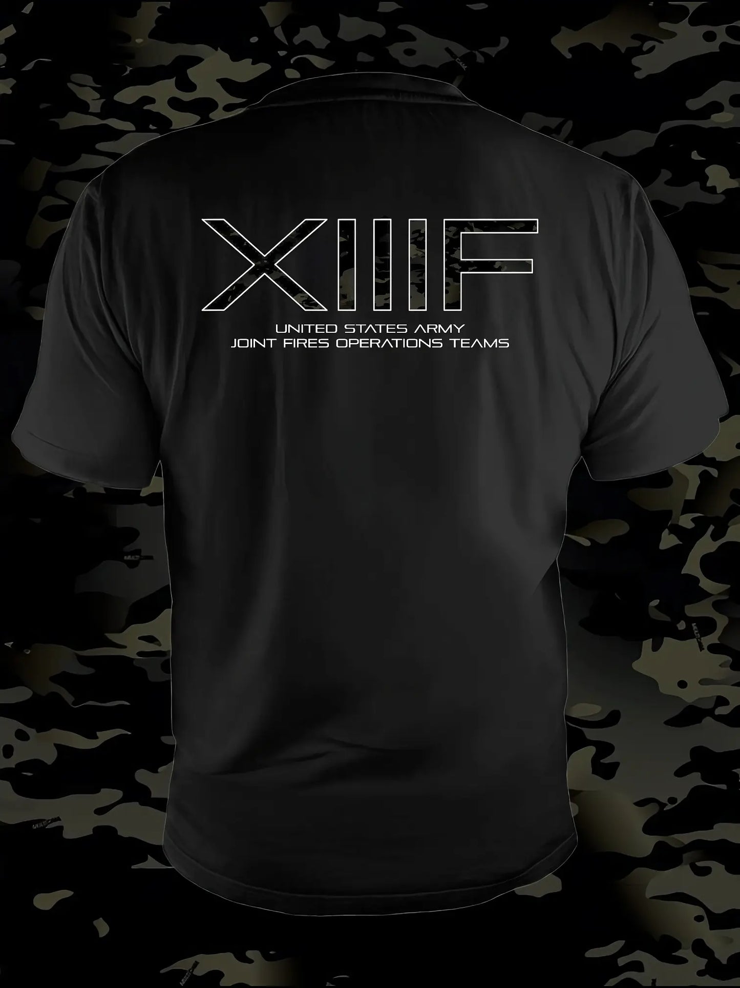 Black XIIIF tee (black multicam des)